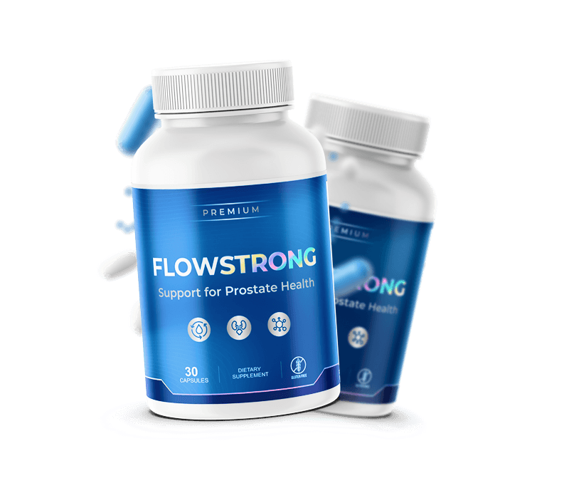 FlowStrong prostate support supplement bottles